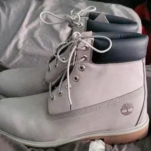 Grey/Black Timberlands [like New] Timberland 6-Inch Premium Waterproof Men main image 3